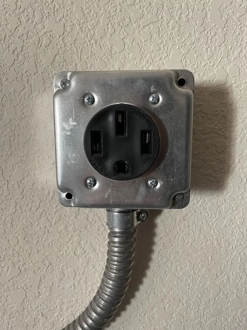 NEMA 14-50 outlet installed for Electrical Panel Upgrade in Show Low